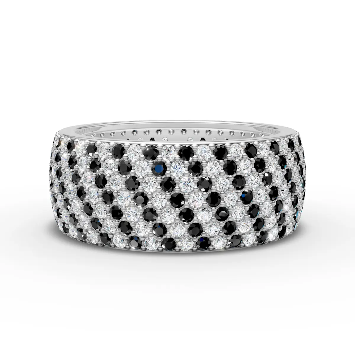 7 Line Diamond Band